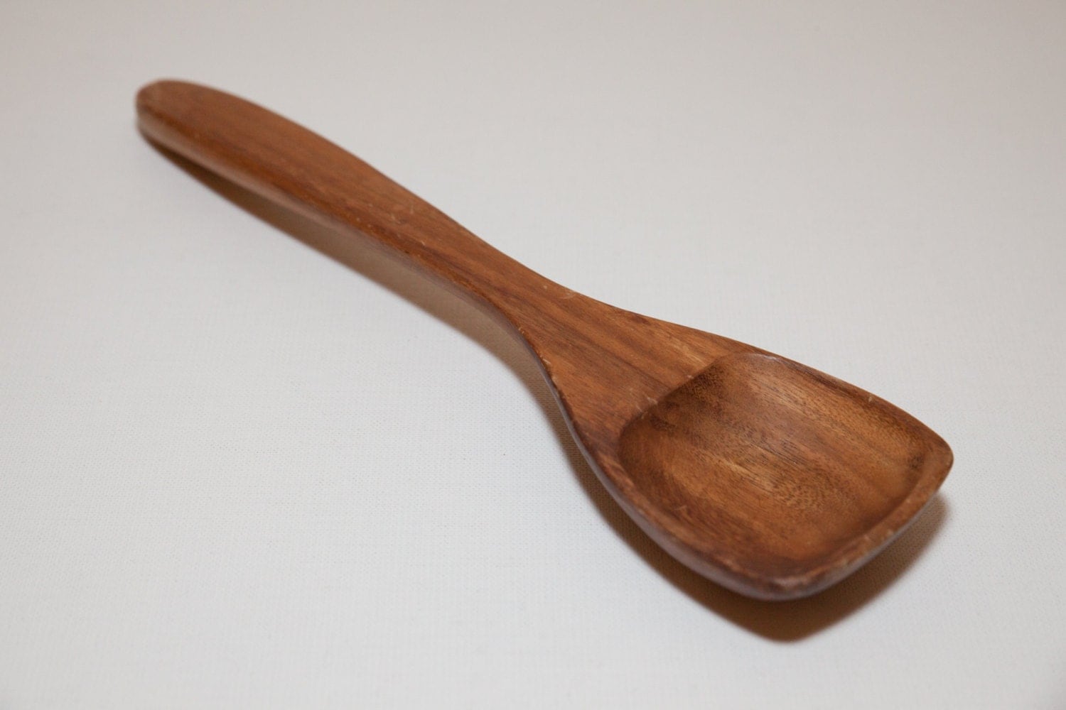 Large Vintage Wooden Spoon — Square Head Scoop — Rustic Farmhouse Decor
