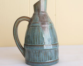 Vintage Ceramic Pottery Pitcher, Jug, Made in France