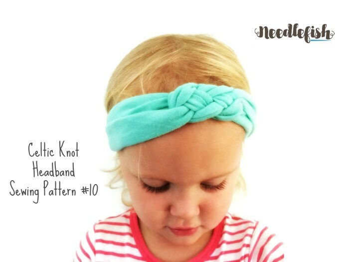 BABY KNOT HEADBAND Sewing Pattern Celtic Knot Headband