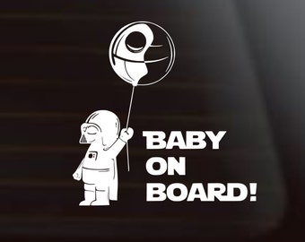 Baby On Board,Star Wars Car Decal, Darth Vader, Star Wars Decal, Star Wars Car Decal, Star Wars Sticker,