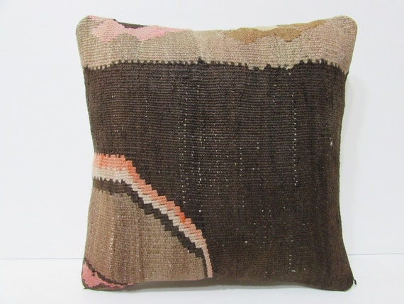decorative pillow 18x18 brown throw pillow by DECOLICKILIMPILLOWS