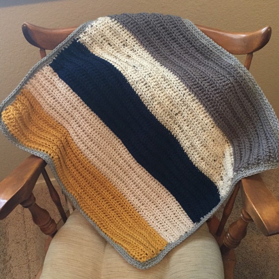 Mod striped car seat size baby blanket
