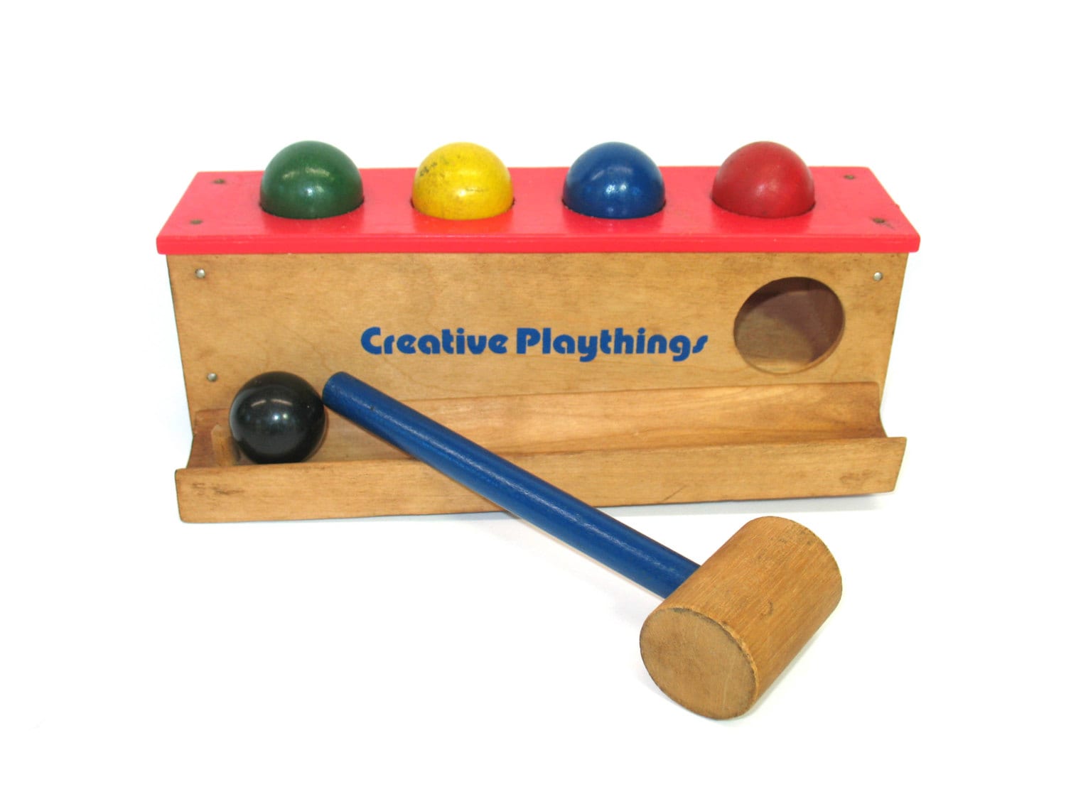 Creative Playthings Pound A Ball Childrens Wooden Game Mallet