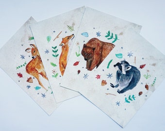 Forest Critters Postcard Set (Back in stock!)