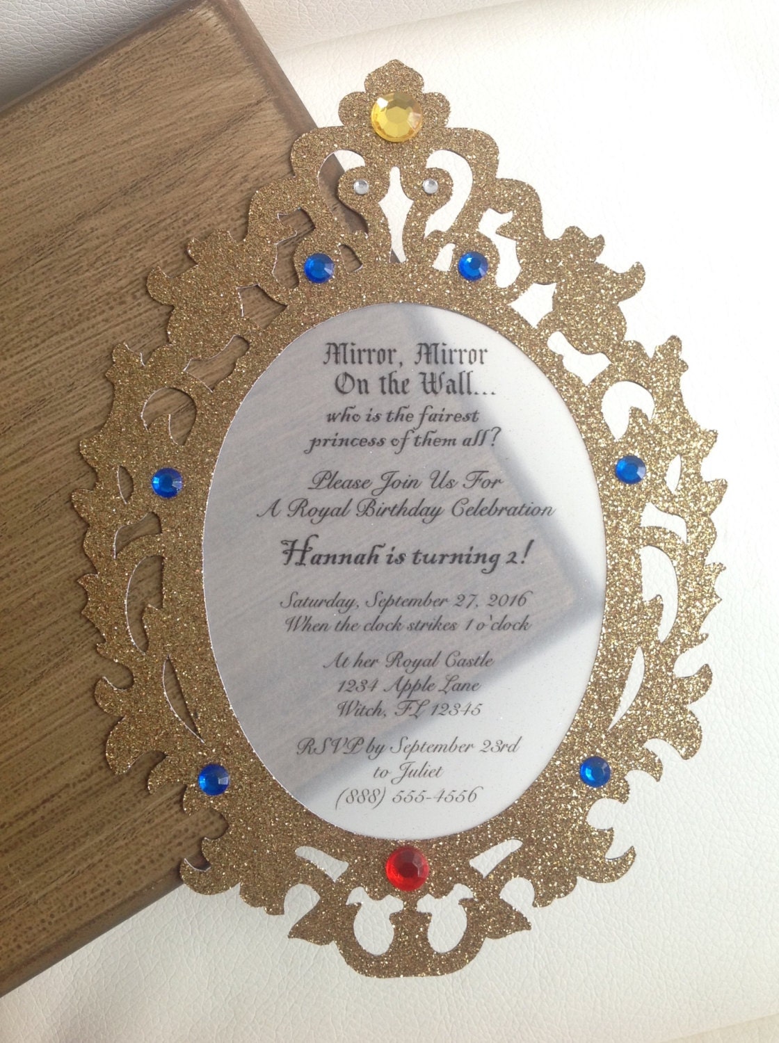 Princess Mirror Invitations 6