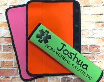 Medical Alert Seat Belt - Seat Belt Cover - Special Needs - Emergency- Autism Awareness - Medical Alert - personalized seat belt cover