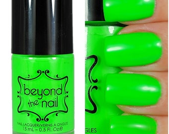 Neon Green Nail Polish - UV Reactive