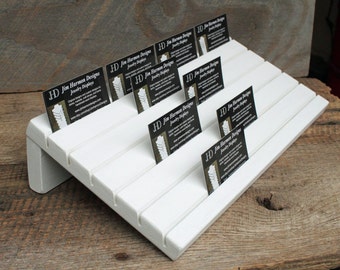 Jewelry Display Board, 15" x 7.25", Earring Card Display Business card holder, Wood Display, Jewelry card holder, slotted jewelry display