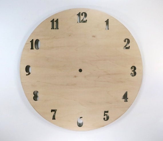 Items similar to Clock kit DIY 12" (30cm), diy kit wood, wood