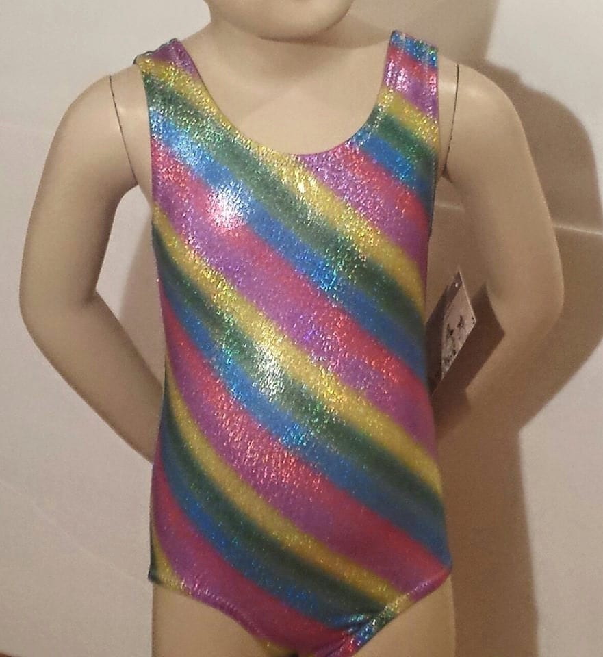 Toddler Gymnastics Leotard Size 2T or 3T Rainbow Dazzle