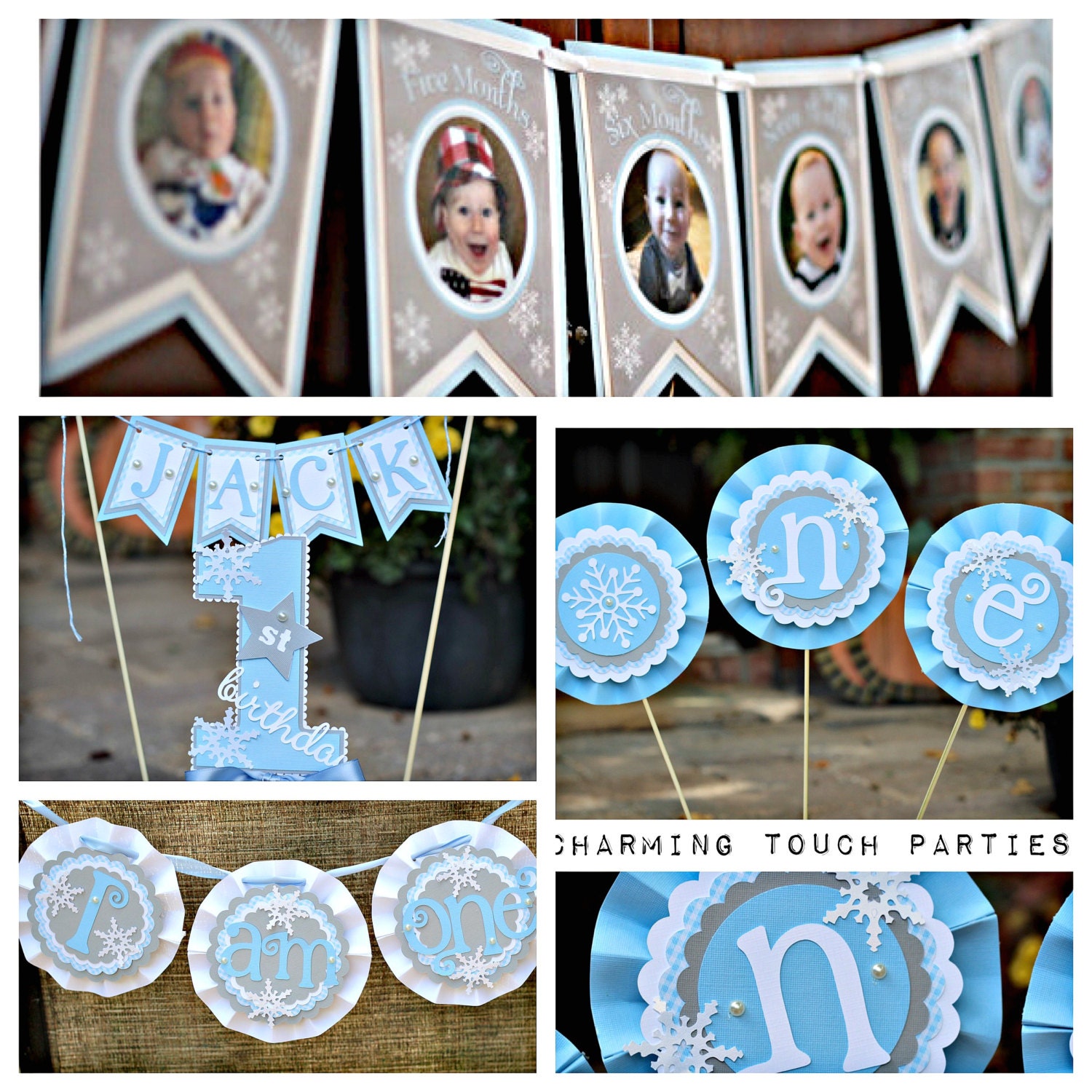 BOY WINTER ONEDERLAND Boy Winter Birthday Party Decorations