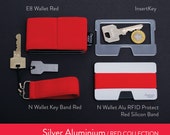 Gift wallet, red collection, men's wallet, women's wallet, credit card holder, minimalist wallet, slim wallet, Elephant Wallet