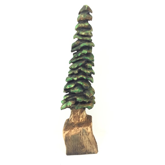 Tree Chainsaw Carving, Wood carving gift, Christmas Tree, Wood art by 