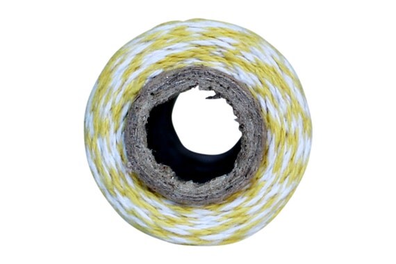 Yellow Bakers Twine - 100 yard twine spool - 4 ply bakers twine - 100% cotton Mason jar twine - Yellow cotton twine - Rustic Bakers twine Il_570xn