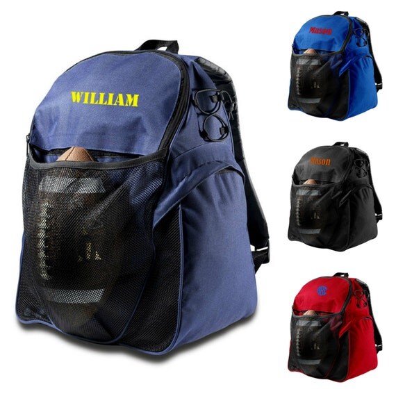 Personalized Mens Backpack Football Soccer Team by GiftsHappenHere
