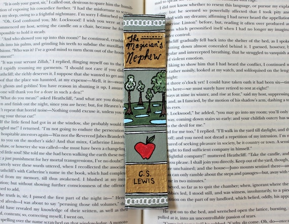 narnia hand painted bookmark cs lewis the by sweetsequels