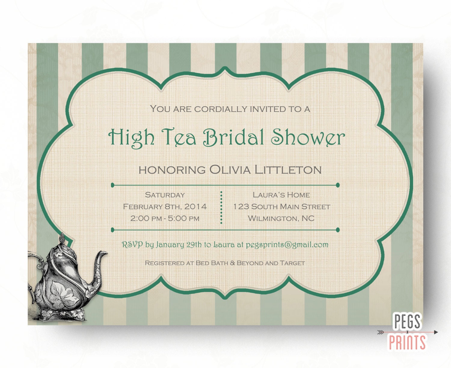 Wedding Tea Invitations 7
