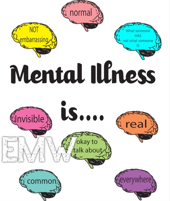 Items similar to Mental Illness Is... Poster on Etsy