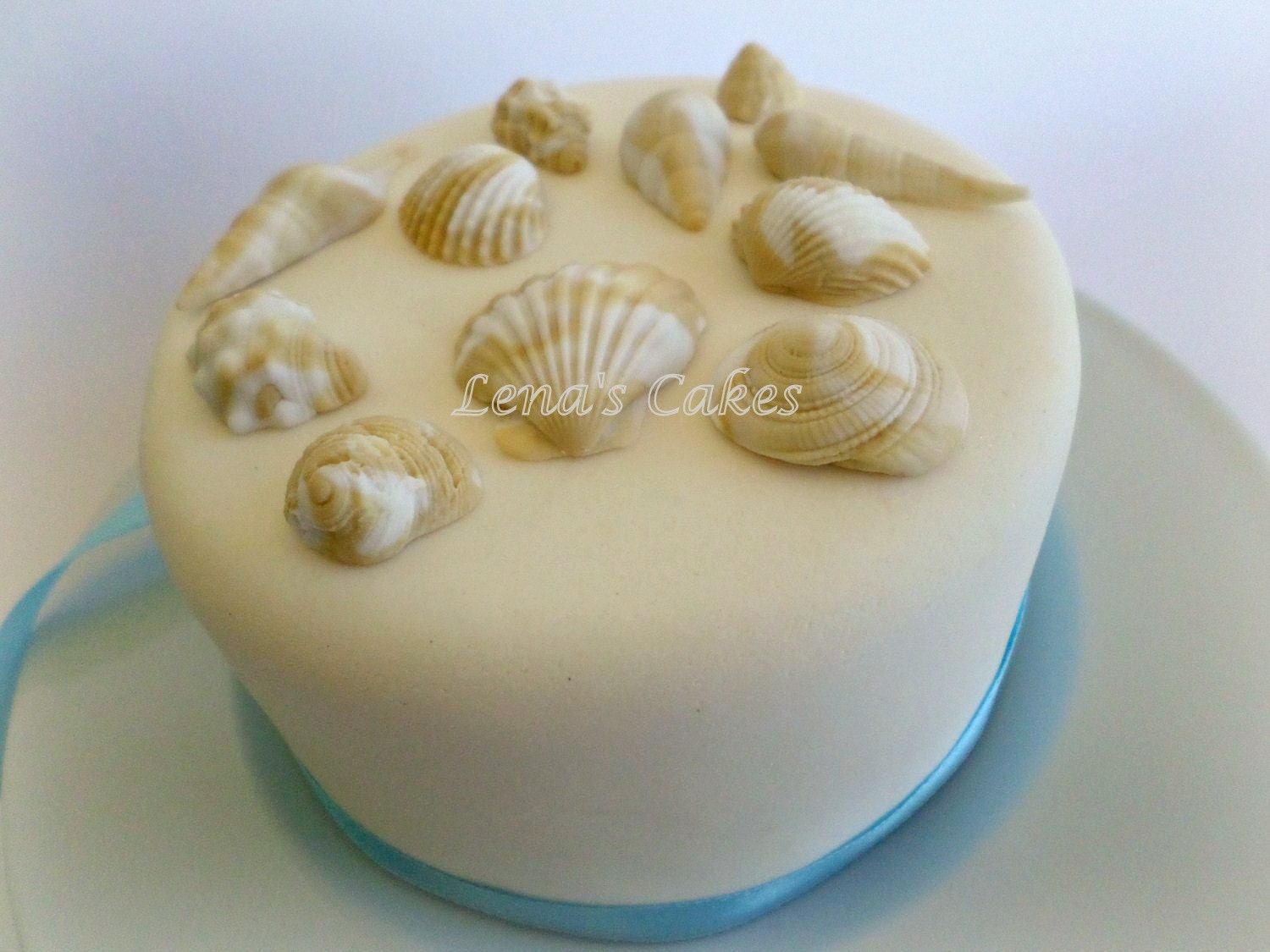 Fondant Edible Shells Cake Cupcake Decor Beach Wedding Favor
