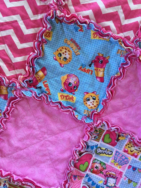 shopkins plush blanket