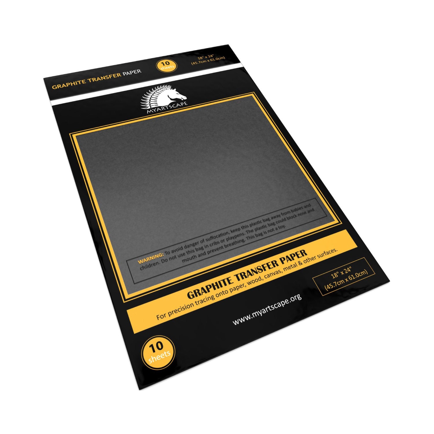 Graphite Transfer Carbon Paper 10 Sheets 18 x