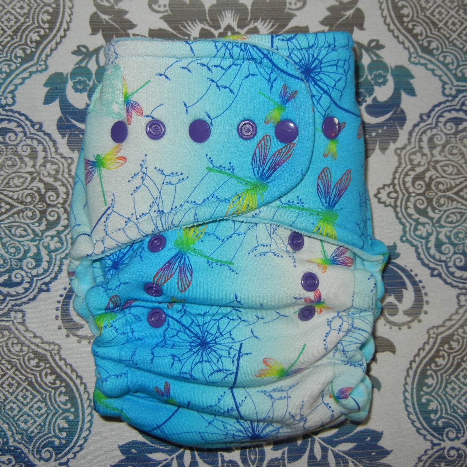 Cloth diaper Dandy Dragon One size diaper Windpro fleece