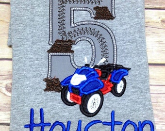 four wheeler birthday shirt