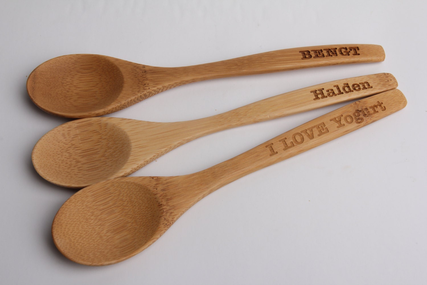 PERSONALIZED Bamboo Spoons GIFT for Cook Chef Baker / by inkels