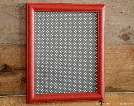 8x10 RED upcycled wood picture frame 8x10 frame by erinheaton