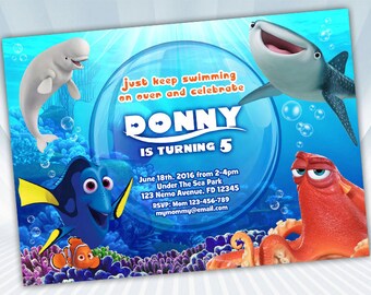 Finding Dory Invitation