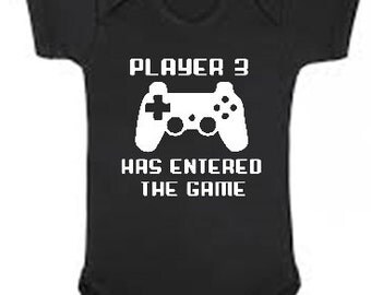 Player 3 has entered the game funny Baby bodysuit - perfect for any gamer - you choose size & color