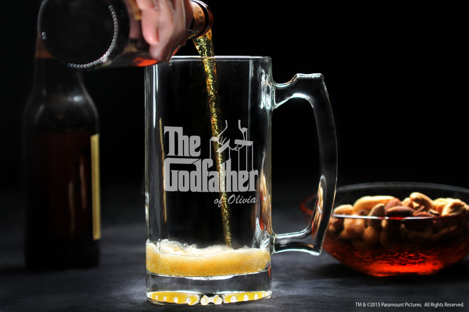 custom godfather beer glass large godfather glass mug beer custom godfather beer glass large godfather glass mug beer
