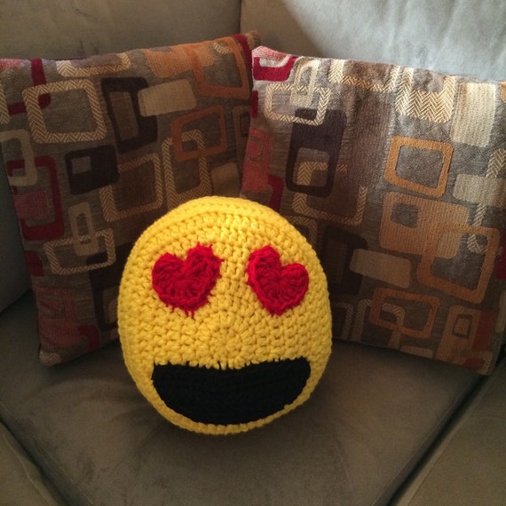 heart emoji pillow