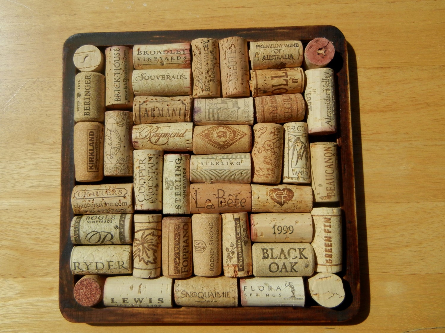Wine Cork Trivet Cork Board Wine Corks Trivet Tray Cork