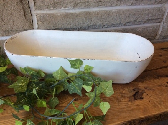 Chalk Painted Dough Bowl