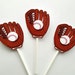 Baseball Cupcake Toppers Baseball Glove Cupcake by CraftyCue