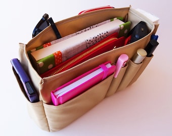Cappuccino Purse Organizer Bag Insert, Polyester Waterproof Bag Organizer