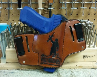Kydex IWB holster for Glock 42 U.S Flag//Don/'t Tread on Me InvisiHolsters