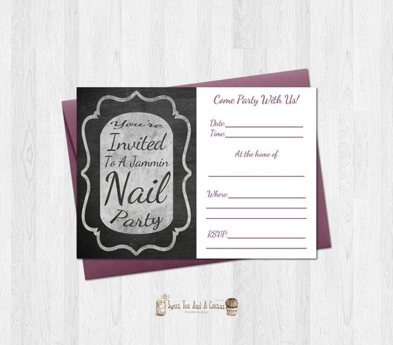 Jamberry Nail Party Invitations 2