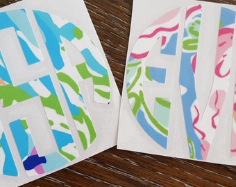 Lilly Pulitzer Vinyl for Tumblers - Preppy - Cute - Block - Car decals