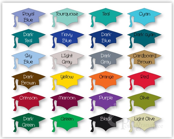 Graduation Party Decor College colors Paper Napkin Rings