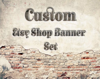 Custom Etsy Banner, Custom Shop Banner Set, OOAK Banner Set, Custom Etsy Shop Cover Set, OOAK Shop Banner, OOAK Etsy Cover Set