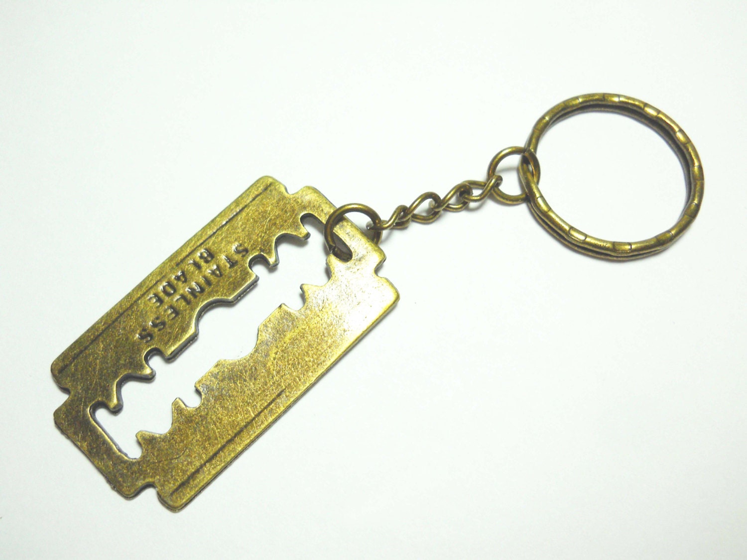 Razor Blade Keychain Razor Blade Key Ring Razor Blade