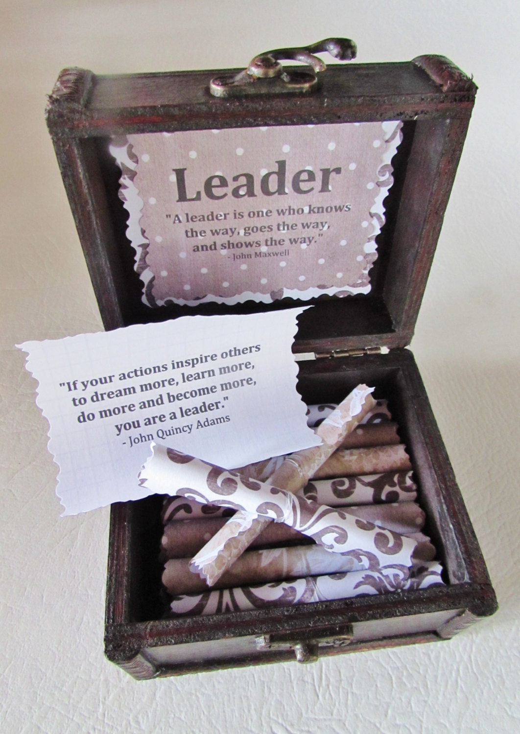 Leadership Scroll Box Leadership Gift Boss Gift Boss ...