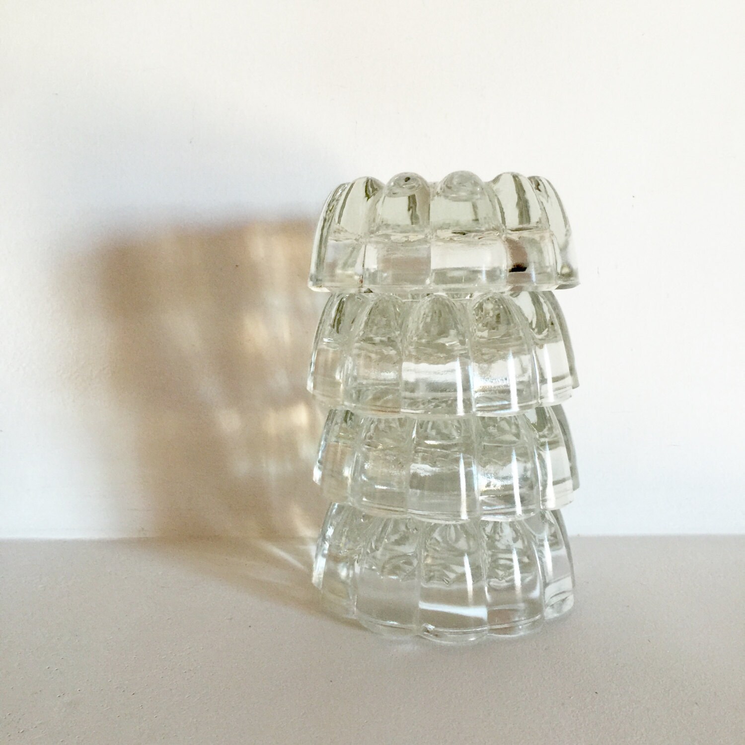 Antique French Glass Table Risers Table lifts by LaVieEnPastis