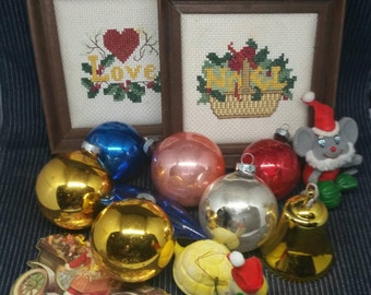 Vintage Christmas Ornament Lot