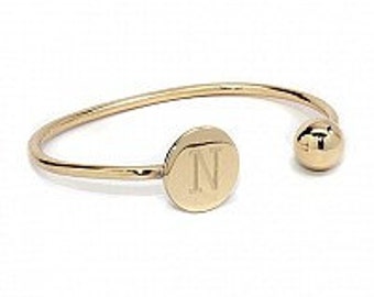 Monogram Bracelet, Initial Bracelet, Engraved