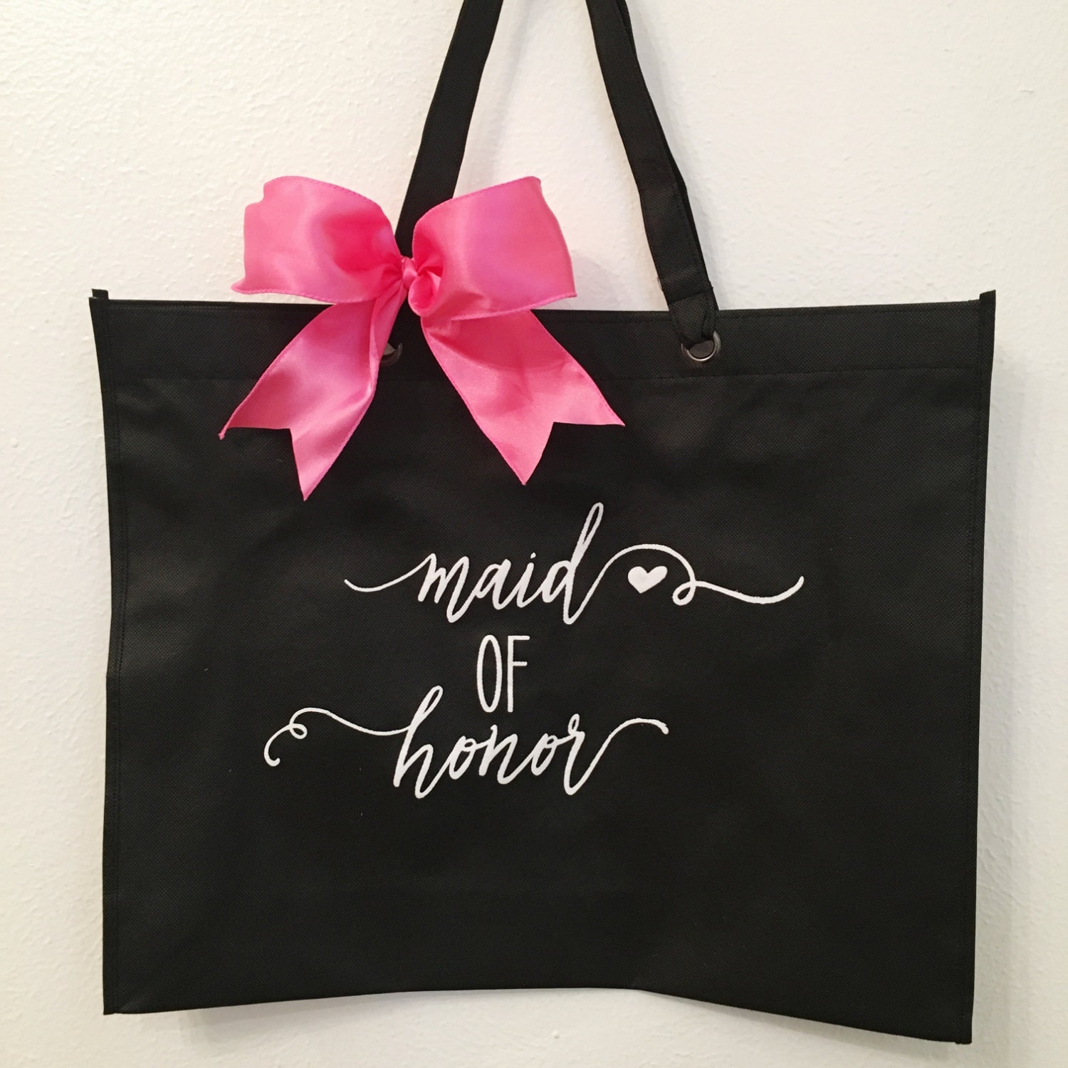 Wedding Tote Bag Bridesmaid Gift Maid of Honor Gift by SwankySips