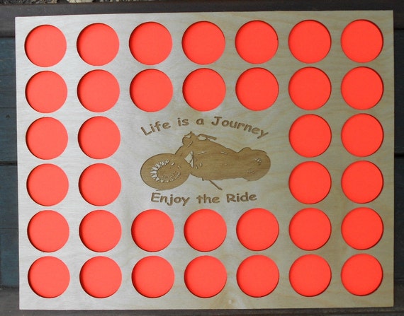 Poker chip frame display