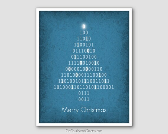 binary code poster christmas tree nerdy christmas art binary code poster christmas tree nerdy christmas art